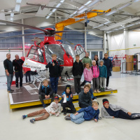 Výlet mladí hasiči SDH Hluzov Letecká záchranka Olomouc